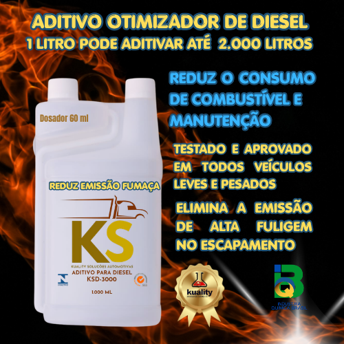 Aditivo Otimizador de Diesel KSD-3000 Kuality em São Paulo