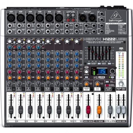 Mesa de Som Xenyx X1222USB de 12 Canais Behringer Bivolt