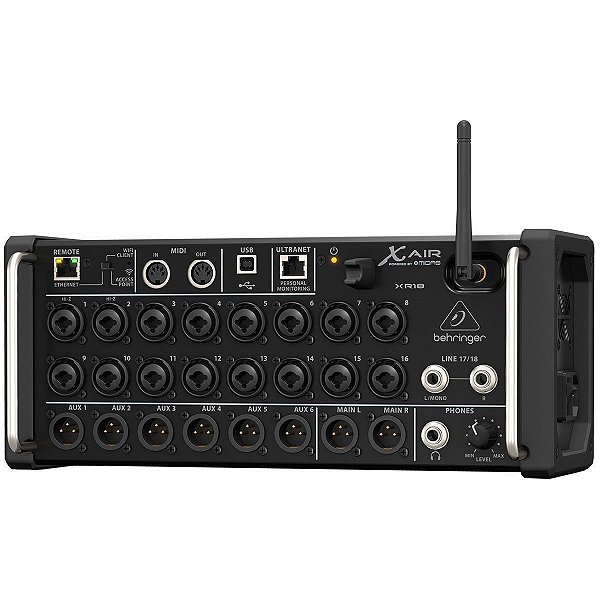 Mesa de Som Digital Behringer XR18 com 18 canais