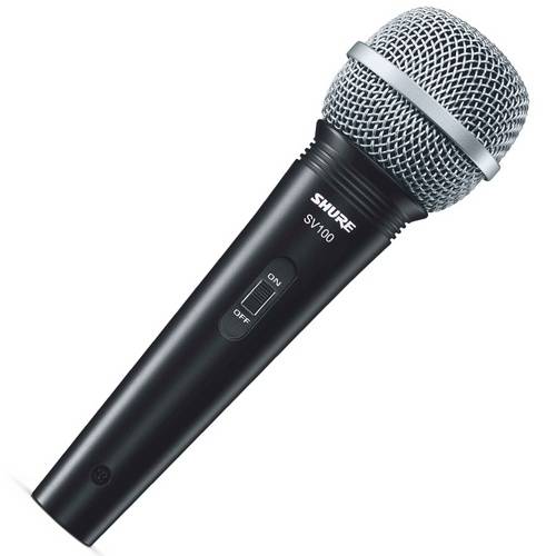 Microfone Shure SV100  Com Cabo Dinâmico Cardioide Para Vocal