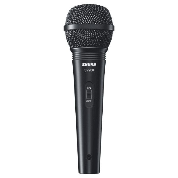 Microfone SV200 Shure Com Cabo Dinâmico Cardioide