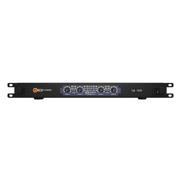 Amplificador DB Series QS1200 Slim 1200W RMS Bivolt 4 Canais