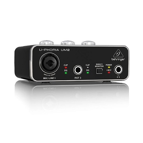 Interface De Áudio Usb Behringer UM2 U-Phoria