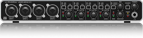 Interface De Áudio Behringer U-phoria UMC 404HD