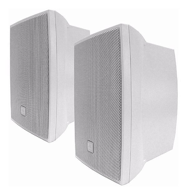 Caixa de Som Acústica JBL C521B Passiva 80W Rms Branca Par