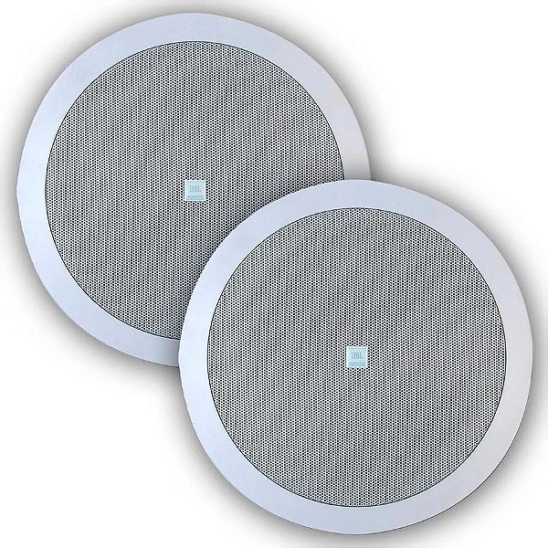 Par Arandelas Coaxial Redonda Jbl 6co2r S/at 25w Rms Branco