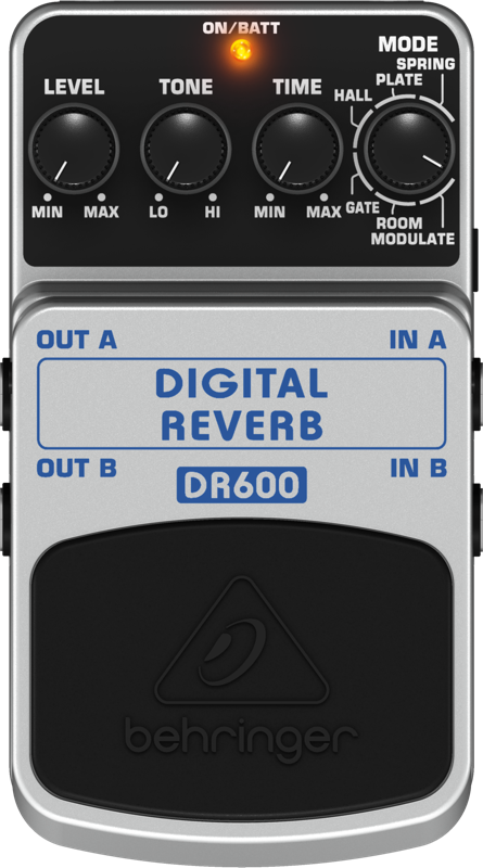 Pedal Behringer DR600 Para Guitarra Digital Com Reverb