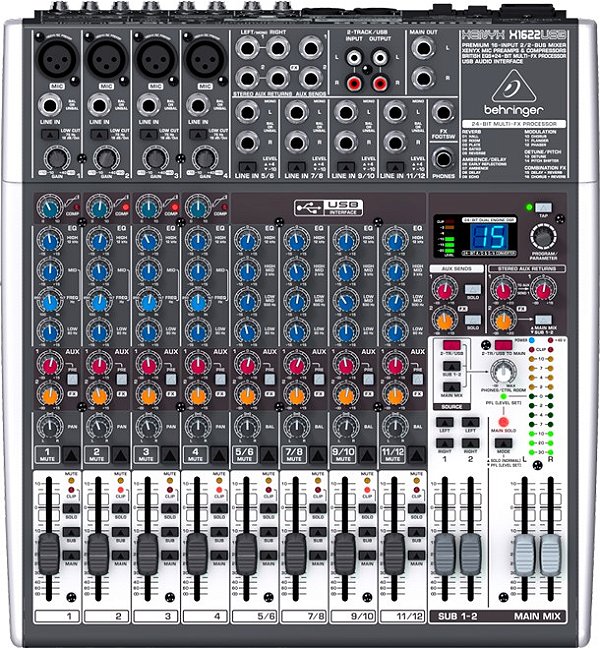 Mesa de Som Xenyx X1622USB Behringer - Mixer Bivolt