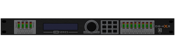 Processador De Áudio 4x8 DB Series 4in/8out 192KHz Bivolt
