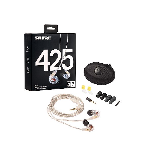 Fone de Ouvido In-Ear Com Fio SE425-CL Shure