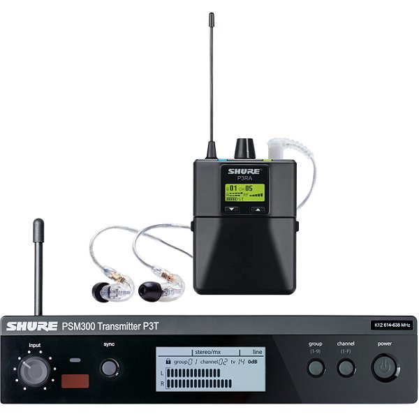 Sistema de Monitoramento In-Ear PSM300 Shure P3TARRA215CL-K12