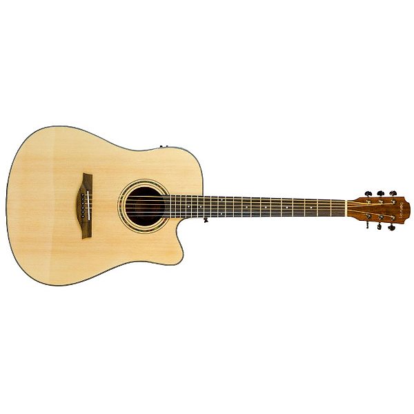 Violão Benson GD100CE N Dreadnought Aço Cutaway Elet Natural