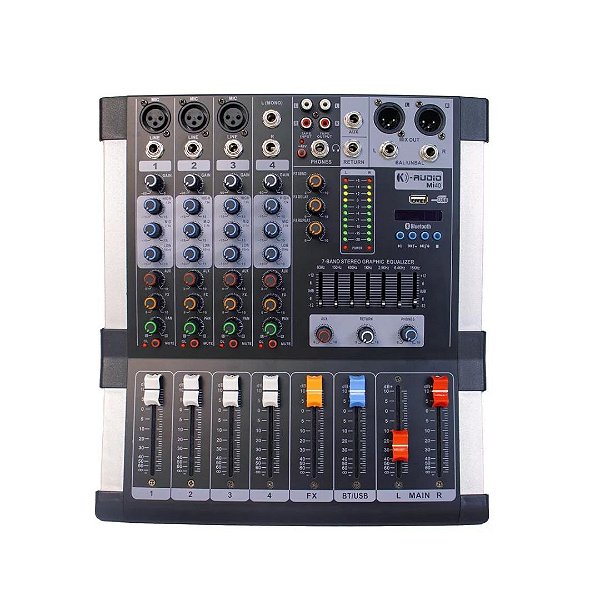 Mesa De Som K-Audio MI40 Analógica 4 Canais