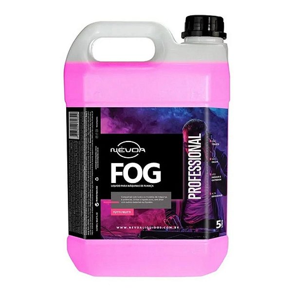 Líquido para Máquina de Fumaça 5 Litros Tutti-Frutti Profissional Névoa