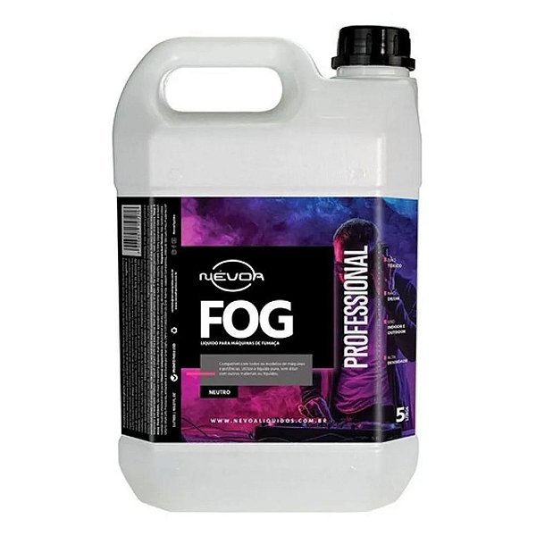 Líquido para Máquina de Fumaça 5 Litros Neutro Profissional Névoa