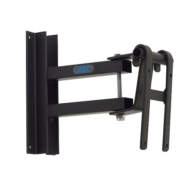 Suporte Para Caixa De Som Com Inclinação Na Vertical (0 a 30 Graus + Rotação) ASK CP10 Preto