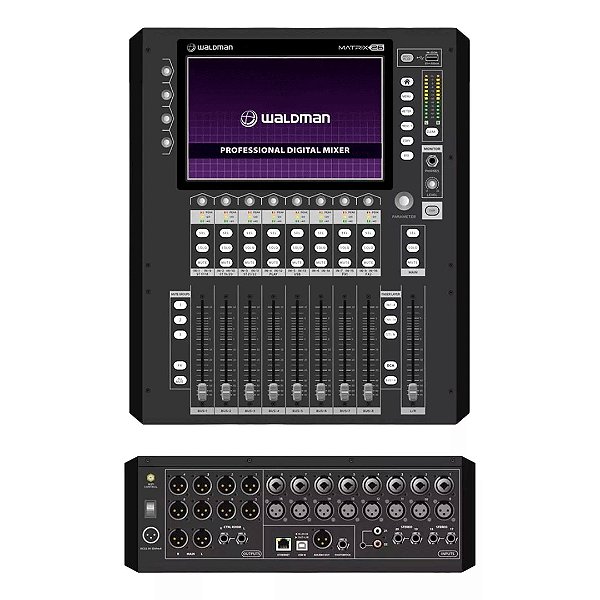 Mesa de Som Digital Waldman MTX26 de 26 Canais Bivolt Com Phantom Power