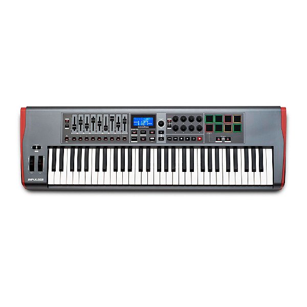 Teclado Controlador Novation Impulse 61 USB/MIDI de 61 Teclas