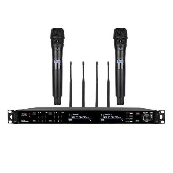 Sistema Sem Fio Dylan Qs10 M2 Mão Uhf True Diversity (par)