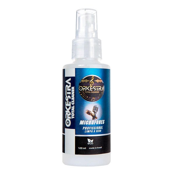 Limpa a Seco Profissional para Microfones Orkestra Total Cleaner - 120ml