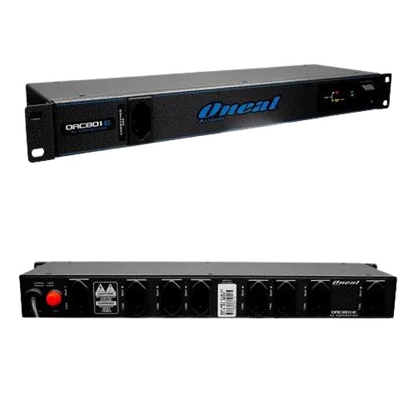 Regua de Energia Oneal OAC801 E10 c/ 8 Tomadas 1 Frontal