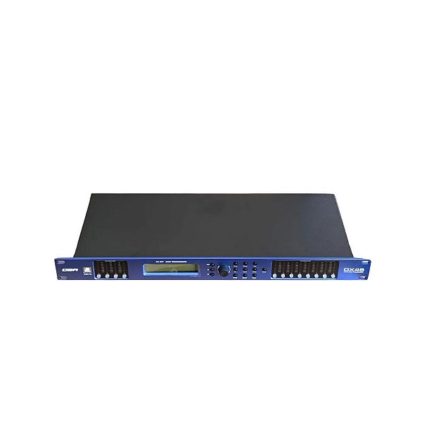 Processador de Áudio DBR DX48 4 In 6 Out Com Software Incluso e Saídas Balanceadas