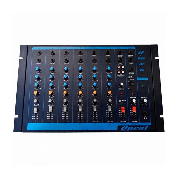 Mesa de Som Oneal OMX6 de 06 Canais P-10 NBR