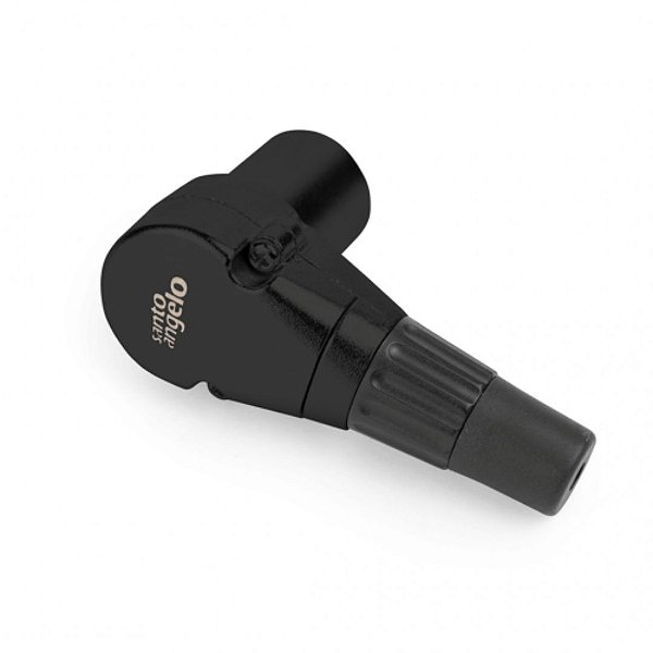 Conector XLR Linha 3 Polos Macho SAS3 90 Graus Preto