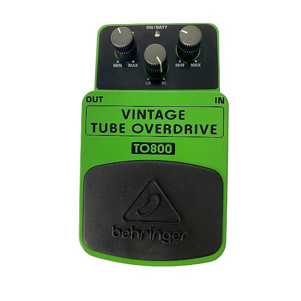 Pedal Behringer Vintage Tube Overdrive TO800 Cor Verde - OUTLET