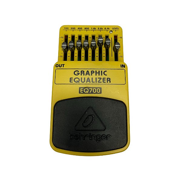 Pedal Behringer EQ700 Graphic Equalizer Cor Amarelo - OUTLET