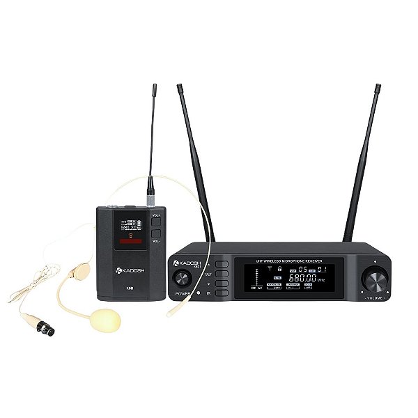 Sistema de Microfone Headset Kadosh K621H Sem Fio