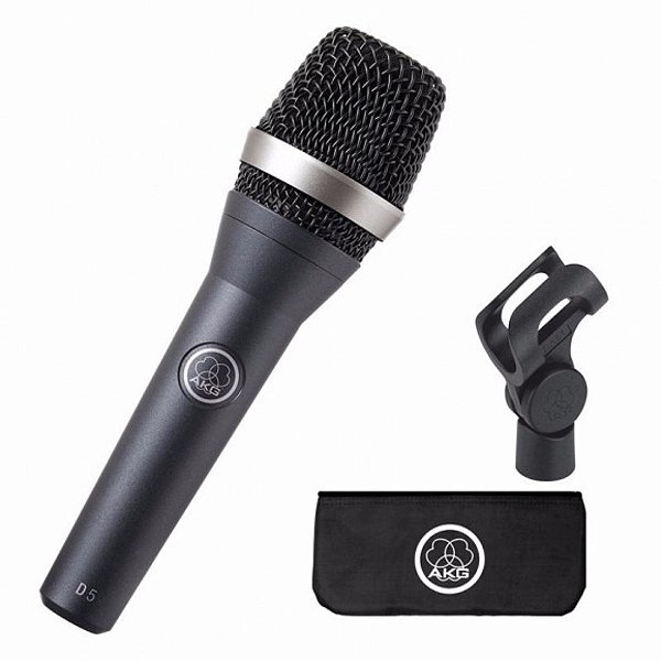 Microfone AKG D5 Vocal Dinâmico Supercardioide