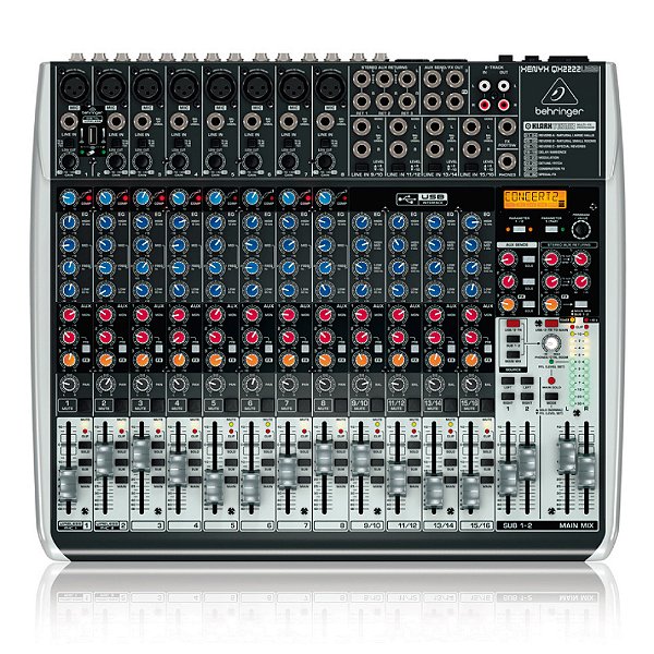 Mixer com 22 canais BiVolt  QX2222USB - Behringer