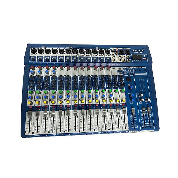 Mesa de Som Soundcraft MI16 Analógico com 16 Canais