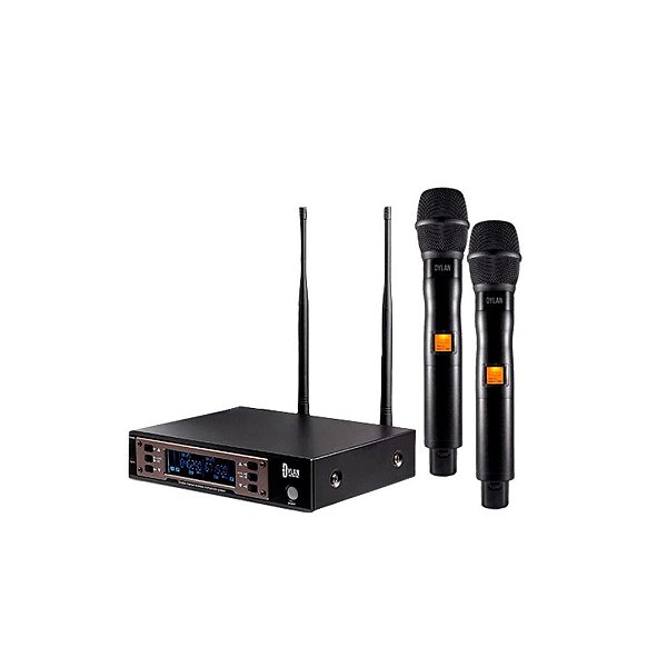 Sistema de Microfones Sem Fio Dylan D-9000S Power
