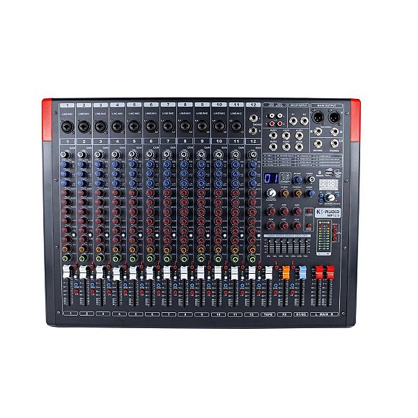 Mesa De Som K-Audio MP12.6 Analógica 12 Canais - OUTLET