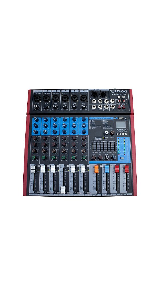 Mesa de Som Soundvoice MS-802 Plus