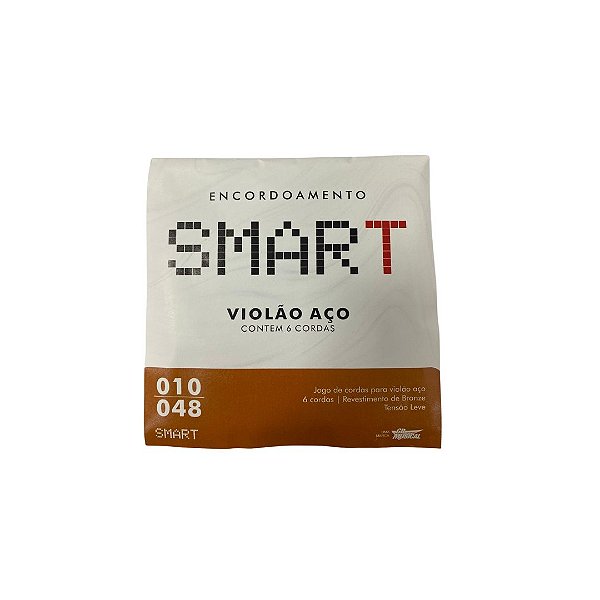 Corda De Violão Aço Smart Bronze Tensão Leve (010-048)