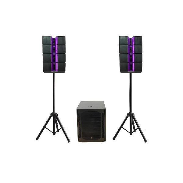 Caixa Amplificada Waldman 18 Sistema De Torre Ativo L2-18164