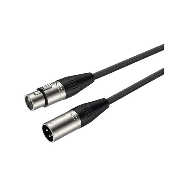 Cabo de Microfone Roxtone SMXX200L3 C/ 1 XLR F + 1 XLR M 3 Metros