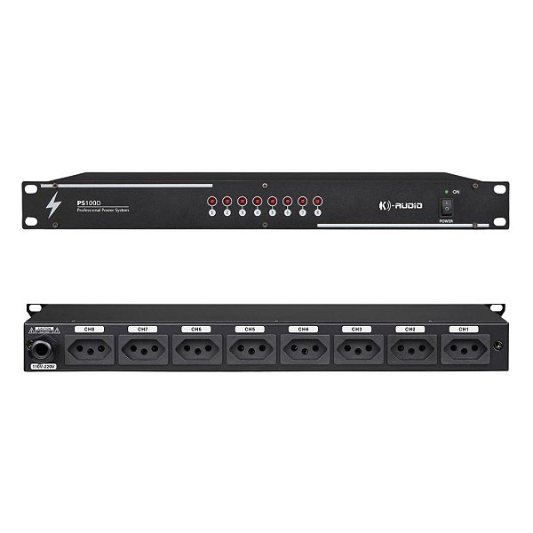 Régua de Energia K-Audio PS100D Profissional