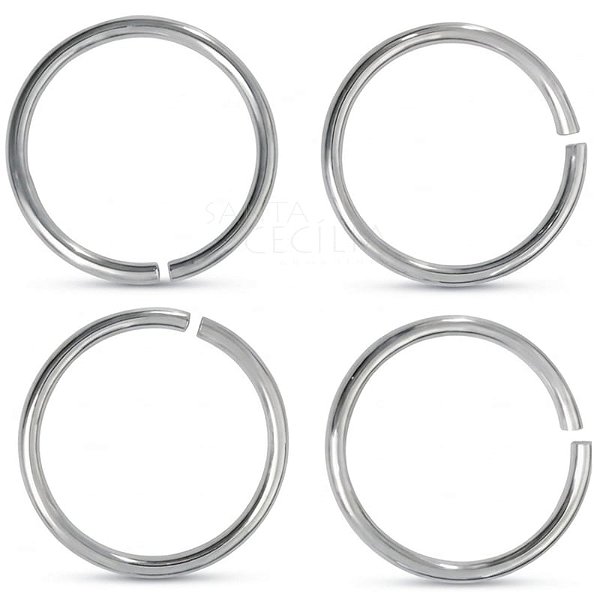 Mini Argola 10mm 24gr. -  Prata