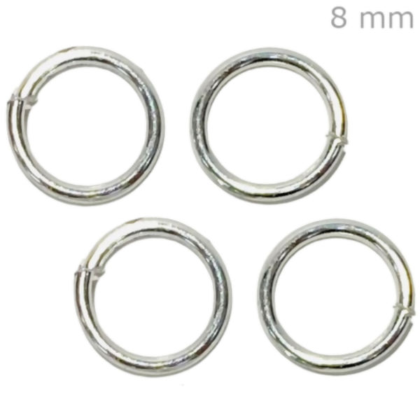 Mini Argola 8mm 24gr. -  Prata