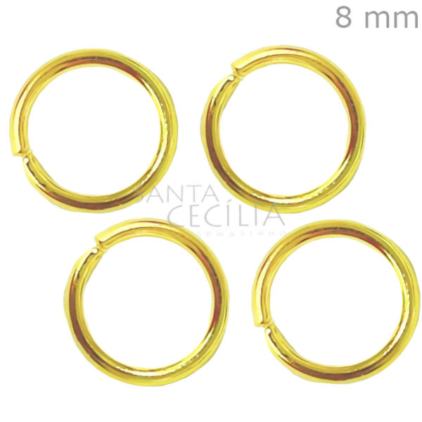 Mini Argola 8mm 24gr. - Ouro