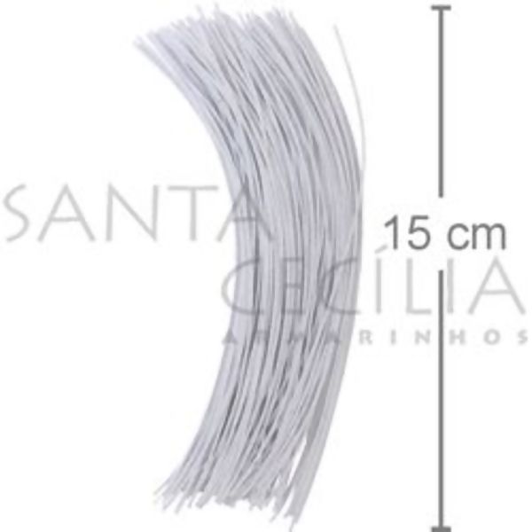Arame Cortado para Artesanato Nº 26 15cm 100unid. - Branco