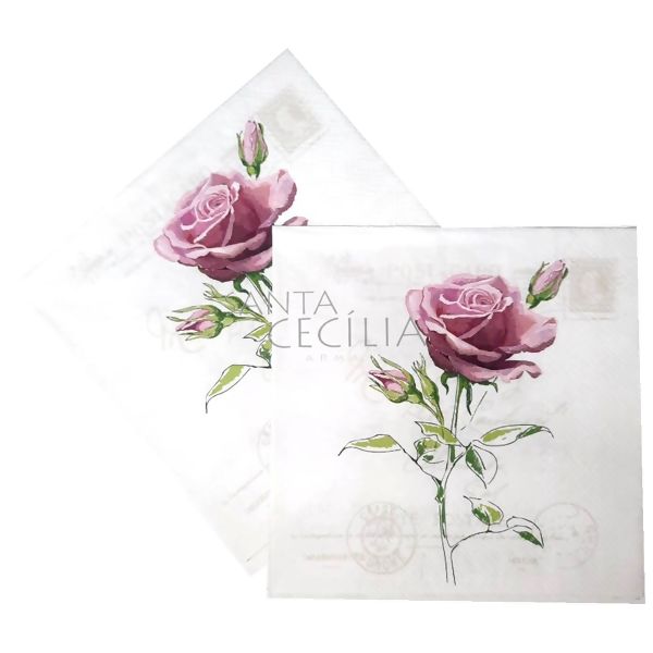 Guardanapo de Papel Decoupage 20 unid. Vintage Rose 13316360