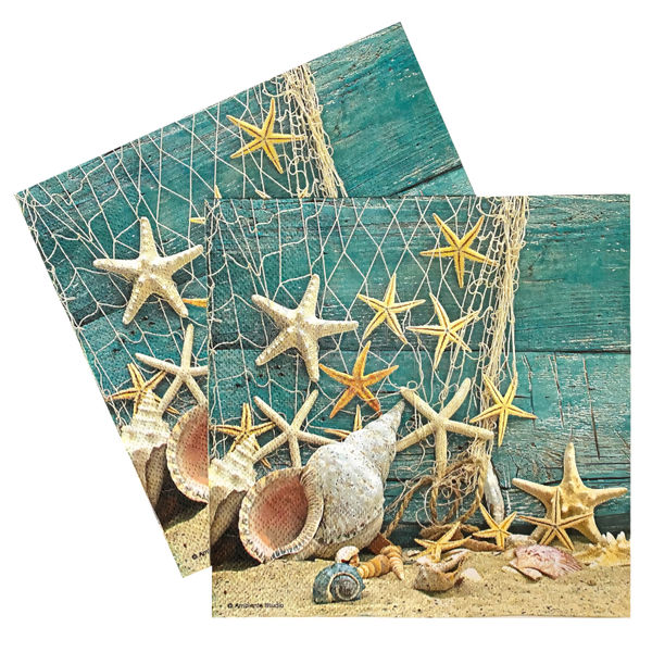 Guardanapo de Papel Decoupage 20 unid. Starfish 13310365