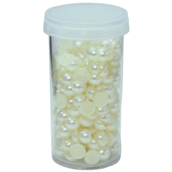 Meia Pérola 8mm - 35 gramas - Creme