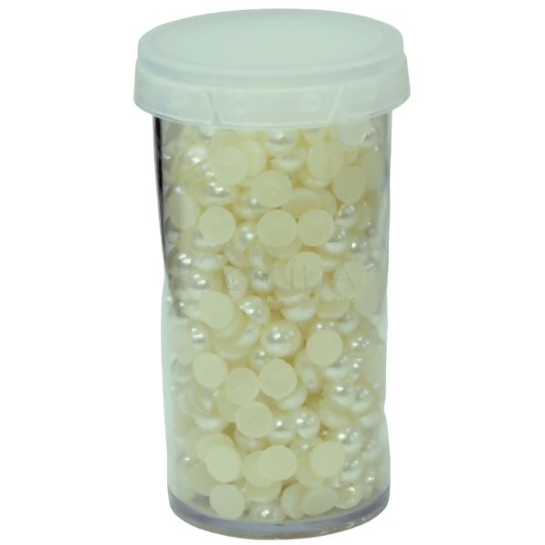 Meia Pérola 6mm - 35 gramas - Creme
