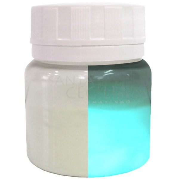 PIGMENTO PARA RESINA - FOSFORESCENTE 50g - REDELUX GLOW AZUL